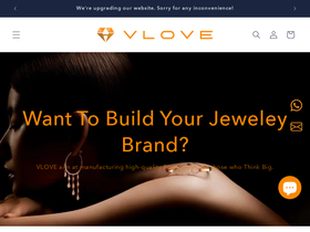 vlovejewellery.com homepage screenshot