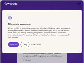 'howspace.com' screenshot