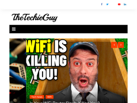'thetechieguy.com' screenshot