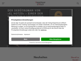 'kiwi-verlag.de' screenshot