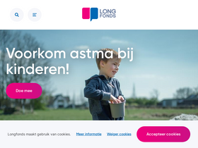 'longfonds.nl' screenshot