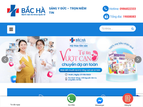 'benhvienbacha.vn' screenshot