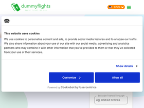 'dummyflights.com' screenshot