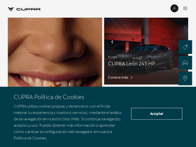 'cupraoficial.mx' screenshot