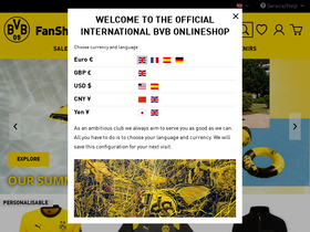 'bvbonlineshop.com' screenshot