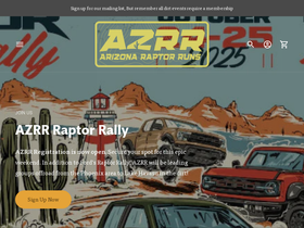 arizonaraptorruns.com homepage screenshot