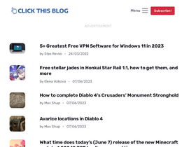 'clickthis.blog' screenshot