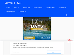 'bollywoodfever.co.in' screenshot
