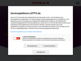 'keno.de' screenshot