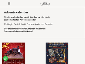 Zauberhand homepage screenshot