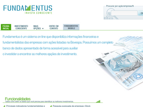'fundamentus.com.br' screenshot