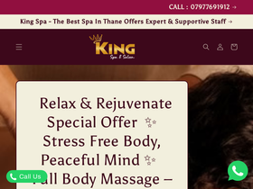 kingthanespa.com homepage screenshot