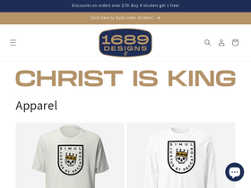 1689designs.com homepage screenshot