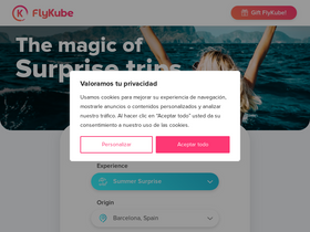 'flykube.com' screenshot