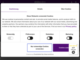 'ebike-abo.de' screenshot