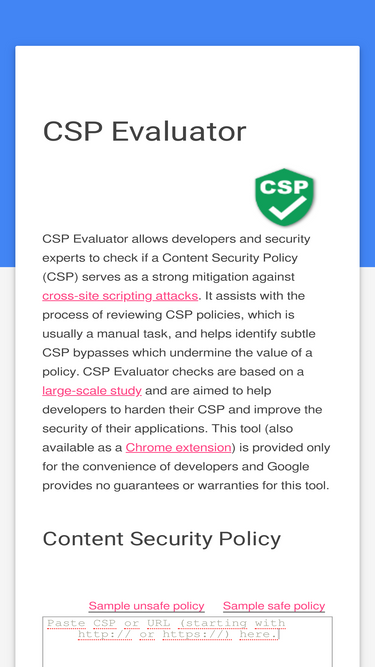 csp-evaluator.withgoogle.com
