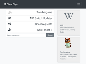 'cheatslips.com' screenshot