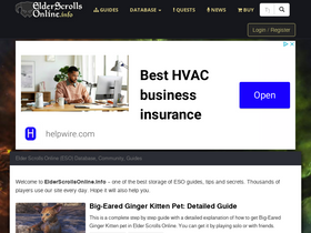 'elderscrollsonline.info' screenshot