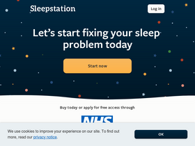 'sleepstation.org.uk' screenshot
