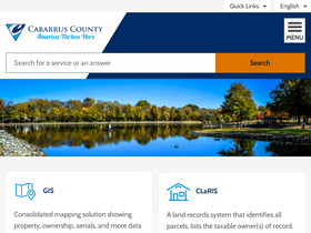 'cabarruscounty.us' screenshot