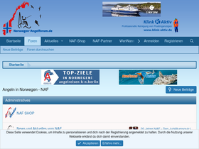 'norwegen-angelforum.de' screenshot