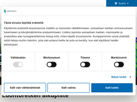 'luontoon.fi' screenshot