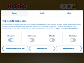 'haribo.com' screenshot