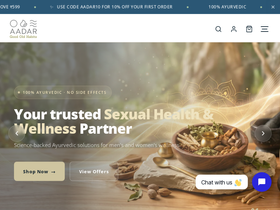 aadar.co.in homepage screenshot
