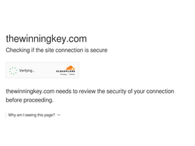 'thewinningkey.com' screenshot