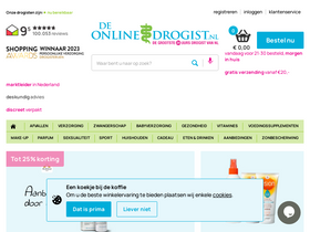 'deonlinedrogist.nl' screenshot