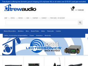 'trewaudio.com' screenshot