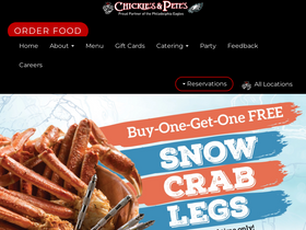 'chickiesandpetes.com' screenshot