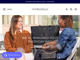 minkeeblue.com homepage screenshot