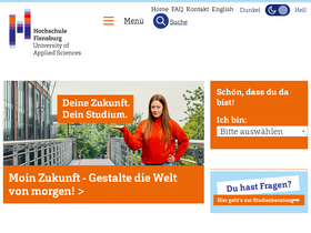 'hs-flensburg.de' screenshot