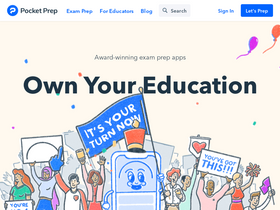 'pocketprep.com' screenshot