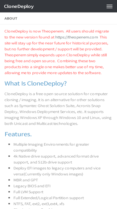 clonedeploy.org