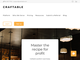 'craftable.com' screenshot