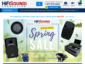 'hifisoundconnection.com' screenshot