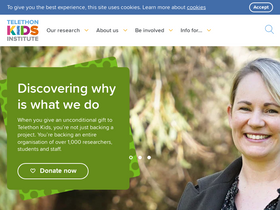 'telethonkids.org.au' screenshot