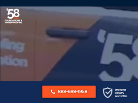 '58foundations.com' screenshot