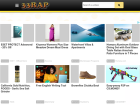'33rapfrmp3.com' screenshot