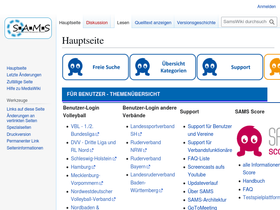 'sams-server.de' screenshot
