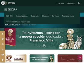 'inehrm.gob.mx' screenshot