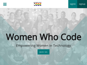 'womenwhocode.com' screenshot