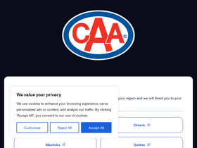 'caarewards.ca' screenshot