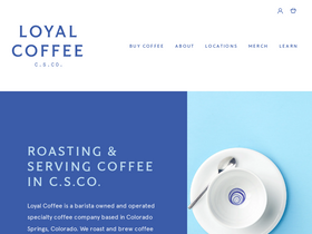 loyalcoffee.co homepage screenshot