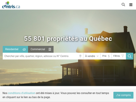'centris.ca' screenshot
