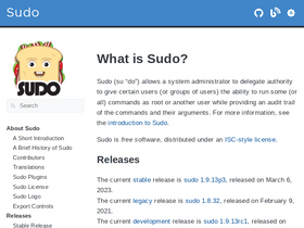 'sudo.ws' screenshot