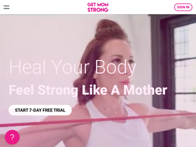'getmomstrong.com' screenshot