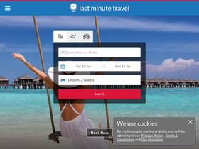 'lastminutetravel.com' screenshot